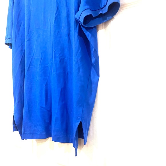 POLO RALPH LAUREN BLUE PIMA SOFT TOUCH POLO SHIRT - Picture 5 of 5